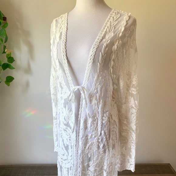 Other - Embroidered Lace Kimono